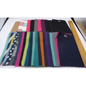 Assorted Fabric Swatches for Crafts  Lot  of 33